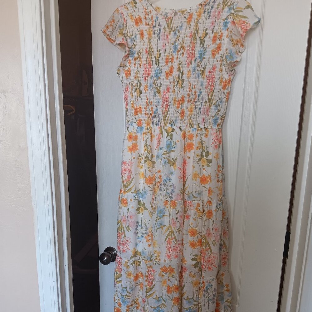 By the River Spring floral dress Size L